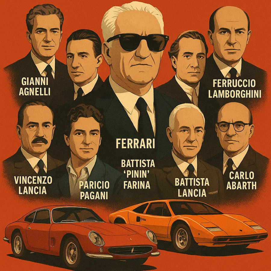 9 italianos que revolucionaron la industria del automóvil